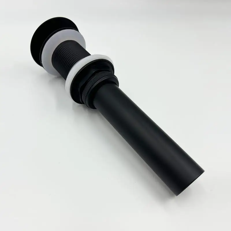 Wall-Mounted Bathroom Sink Faucet with Pop-Up Drain, No Overflow Feature, Modern Design, Easy Install, Suitable for Small