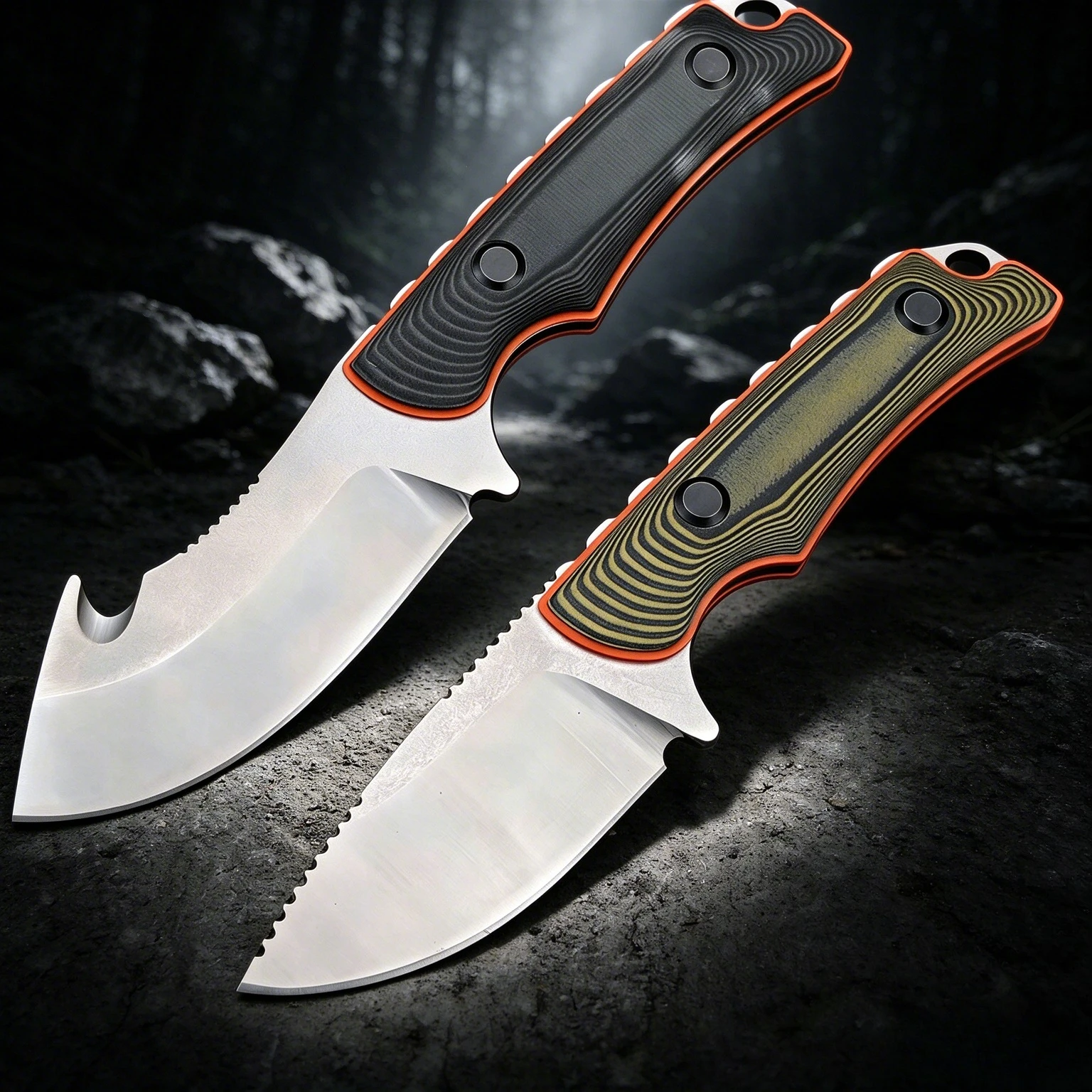 15017/15018 Hidden Canyon Fixed Knife, Stainless Steel Edge G10 Grips, Multi-Purpose Outdoor Gear for Camping and Hiking.