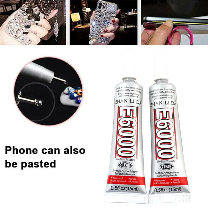 1PC E6000 Glue Strong Adhesive For Diy Rhinestones Painting Cloth Metal Fabric Crystal Epoxy Hotfix For Jewelry Tool