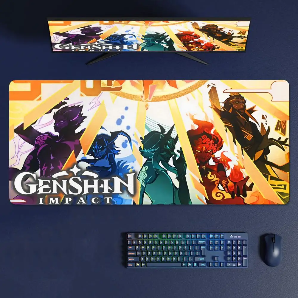 Genshin Impact Xiao Mouse Sub avec Pad, accessoires de jeu Prime Gaming, tapis de clavier média, rembourrage Stitch M