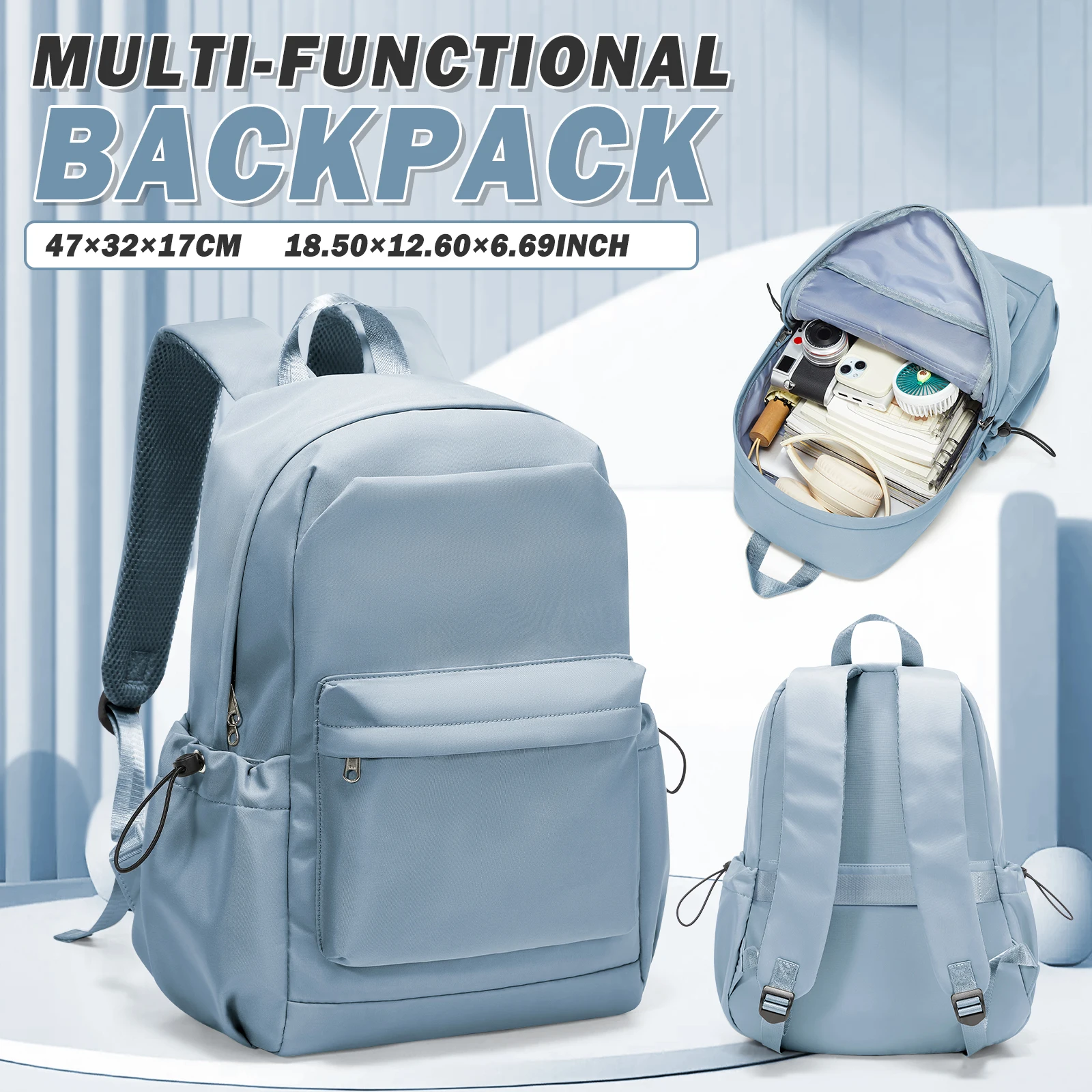 

School Backpack for Teen Girls, Junior High School Bag for Boys Kids, Campus College Computer Backpack, Sports Travel Backpack