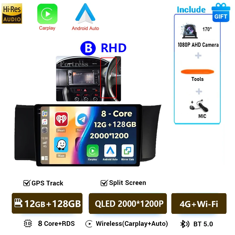 Android 16 Autoradio Voor Toyota GT86 GT 86 Subaru BRZ Scion FRS 2012 2013-2016 Multimedia Auto Stereo Video radio Carplay GPS