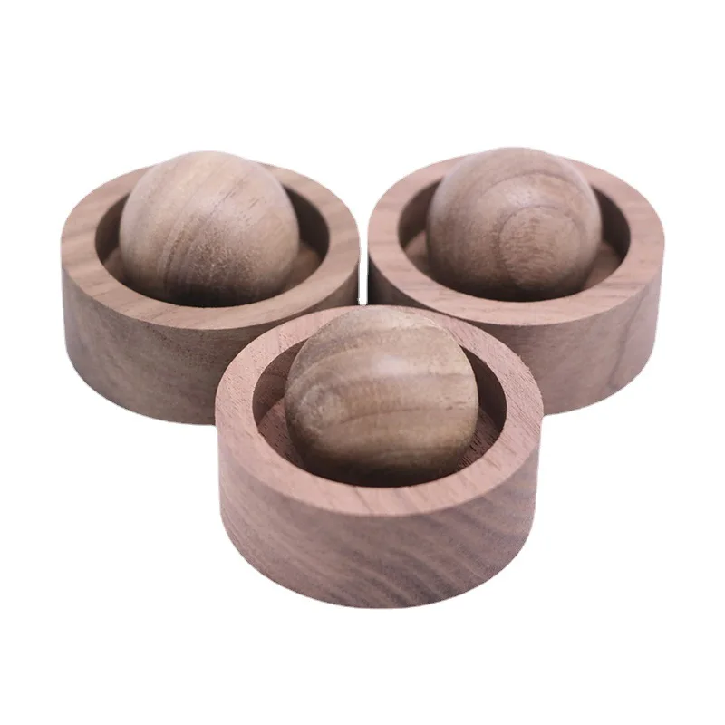 Wood Ball Essential Oil Diffuser Fragrance Wood 1PCS Creative Vehicle-mounted Black Walnut 5*3.5cm Aromatherapy Perfumed Wood