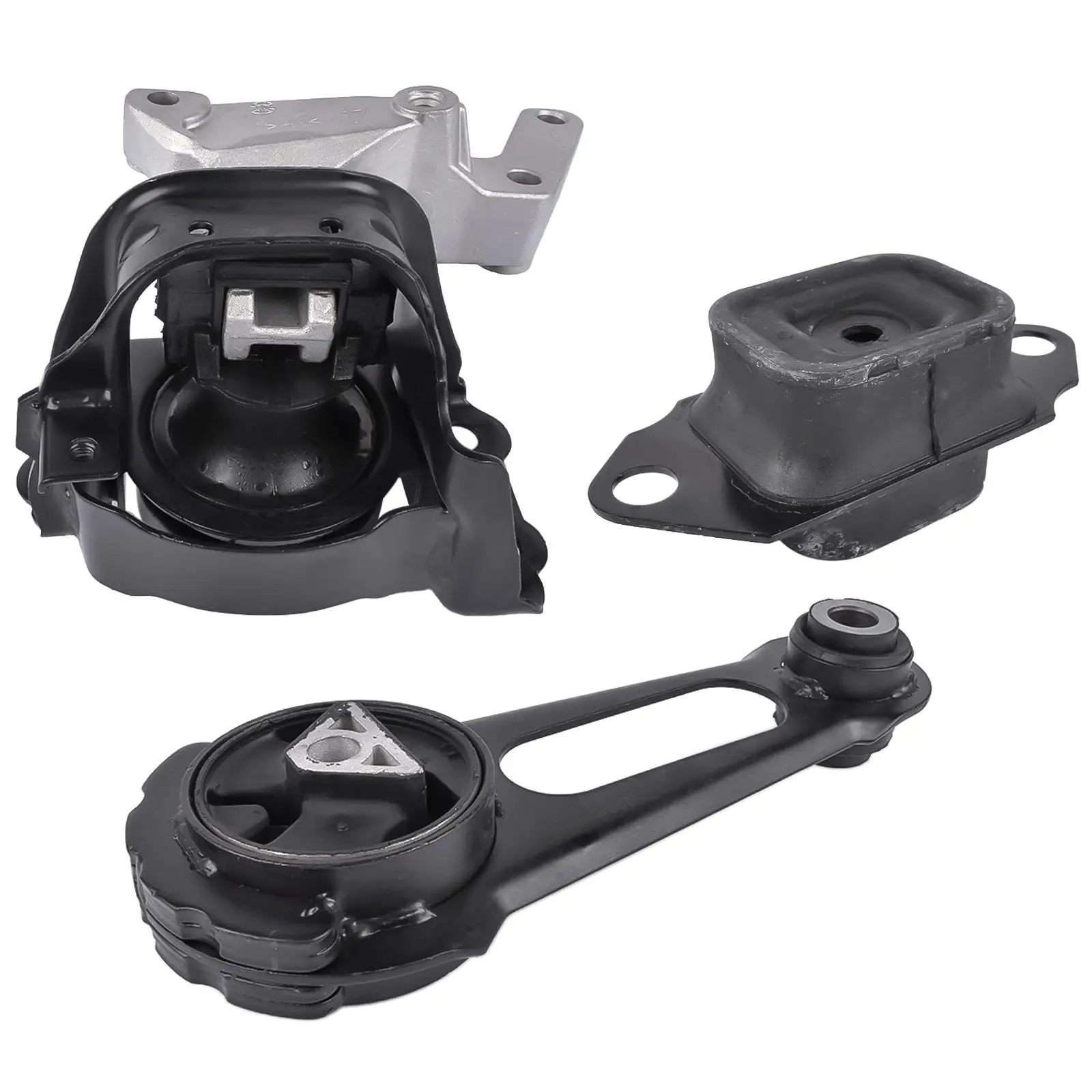 3Pcs Engine & Transmission Mount Set w/ Bracket for Nissan versa /Note 1.6L 2012-2019, OEM 112101HS0A 113601HC0B 112201HA0B