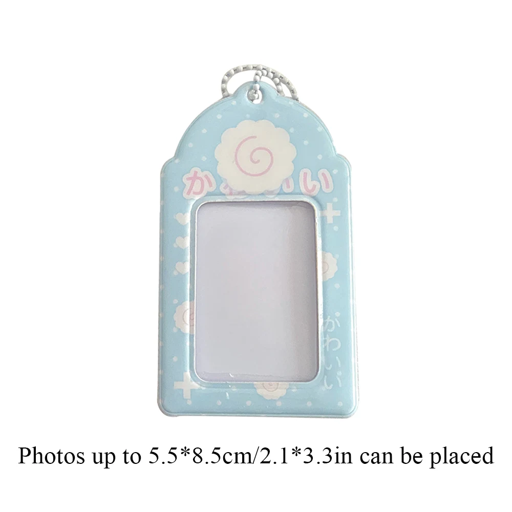 3 Inch Card Sleeves Mini Photo Album Korea Photocard Holder Idol Photographs Meal Card Holder Ins Card Binder With Keychain