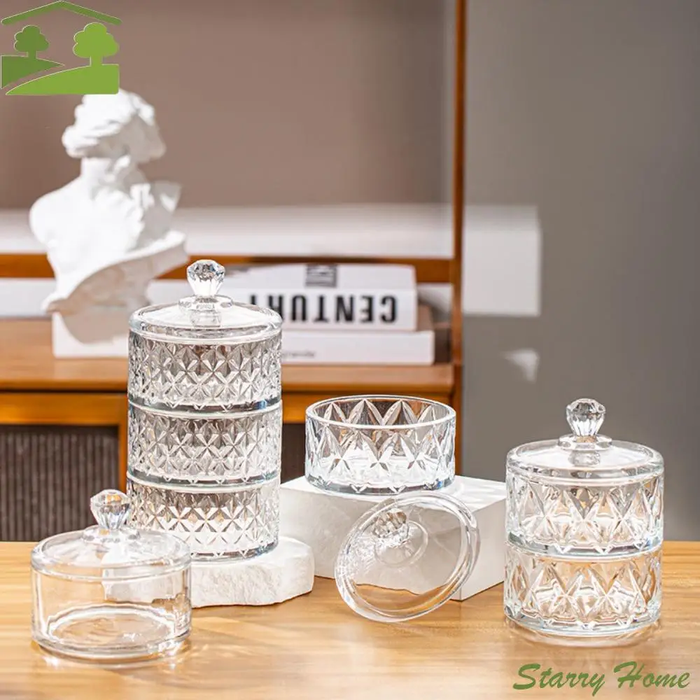 

Conditioning Jar Round Glass Dessert Bowl 75ml With Lids Pudding Cups Transparent Ice Cream Bowl Living Room