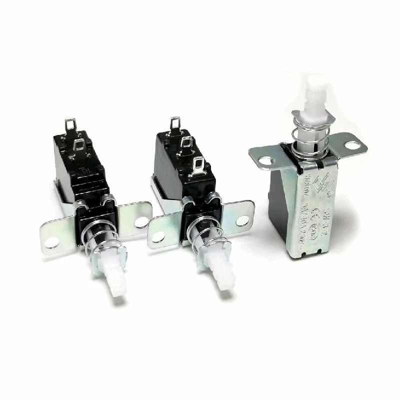 5PCS SW-3-2 button switch 2/3 foot self/no lock outer spring disinfection cabinet electric heating DVD player power button