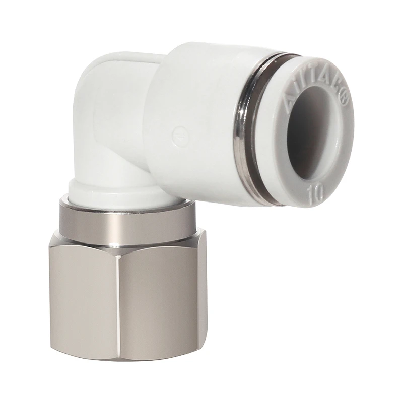 One Touch Bent Air Quick Pneumatic Connection Fitting PLF OD 4 6 8 1012 Tube M5 1/8''1/4'' 1/2''3/8 1/2''Female Thread PLF Joint