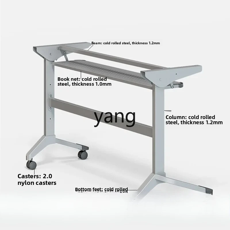Mesa de treinamento móvel para conferência dobrável LMM e combinação de mesa e cadeira de conferência de emenda dupla