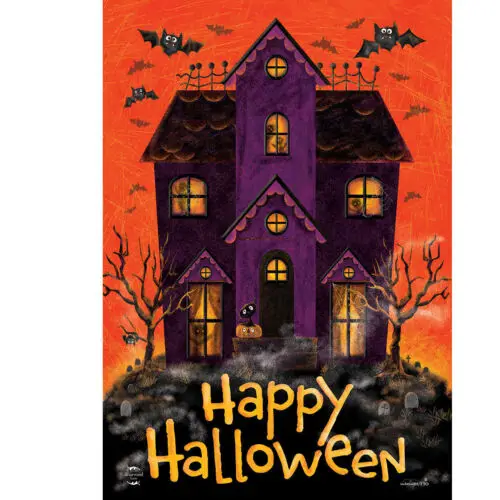 Briarwood Lane - Spooky House Garden Flag 18