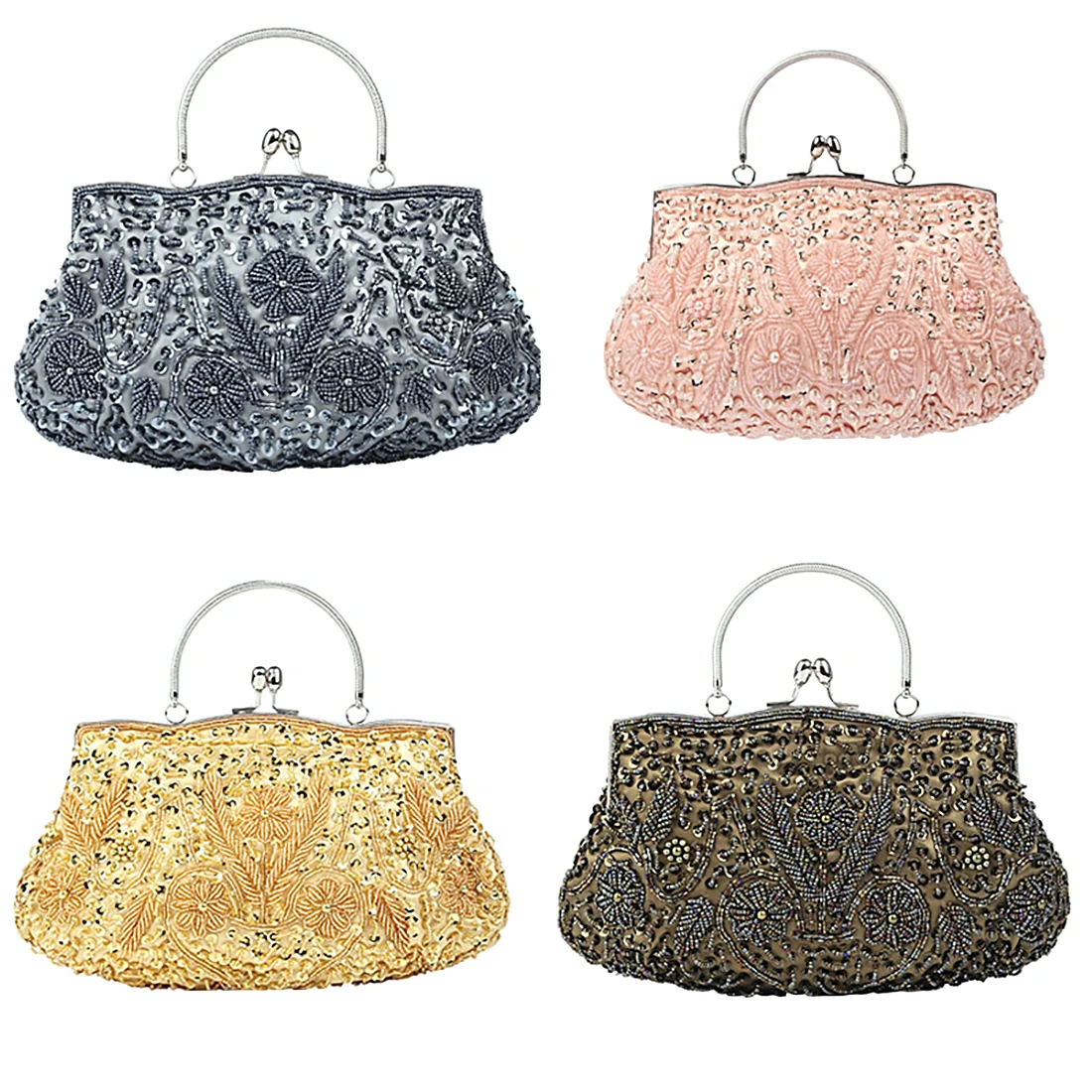 Clutch Bags With Exquisite Beads Embroidered Patterns Retro Elegant Handbag Wedding Party Shopping Gifts Portable Mini Wallets