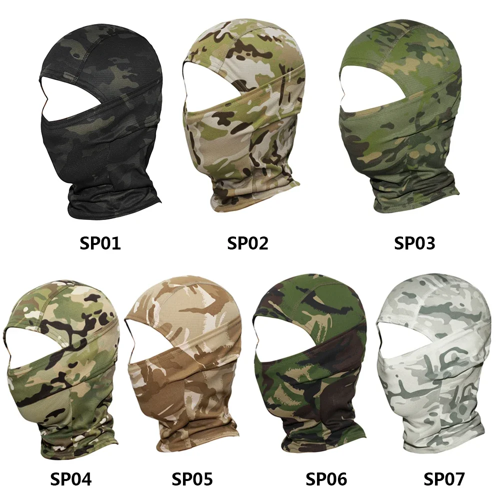 Gesichtsmaske Camo Taktische Sturmhaube Schal Vollgesichtsabdeckung Angeln Wargame Radfahren Jagd Militärhelm Kapuze Airsoft Hut Männer