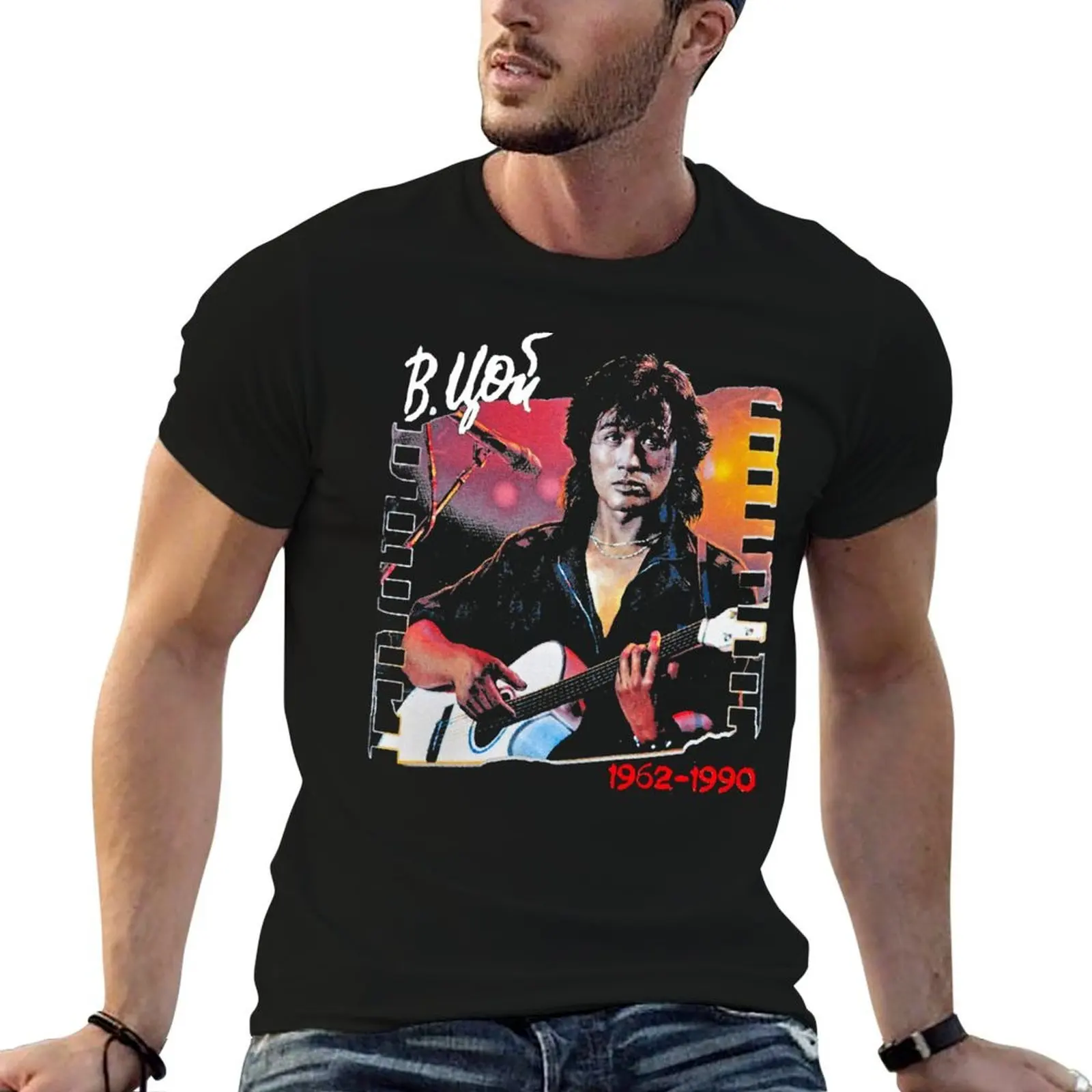 

Viktor Tsoi is Alive T-Shirt cotton t shirts man 100% t shirts for man graphic tees T-Shirt