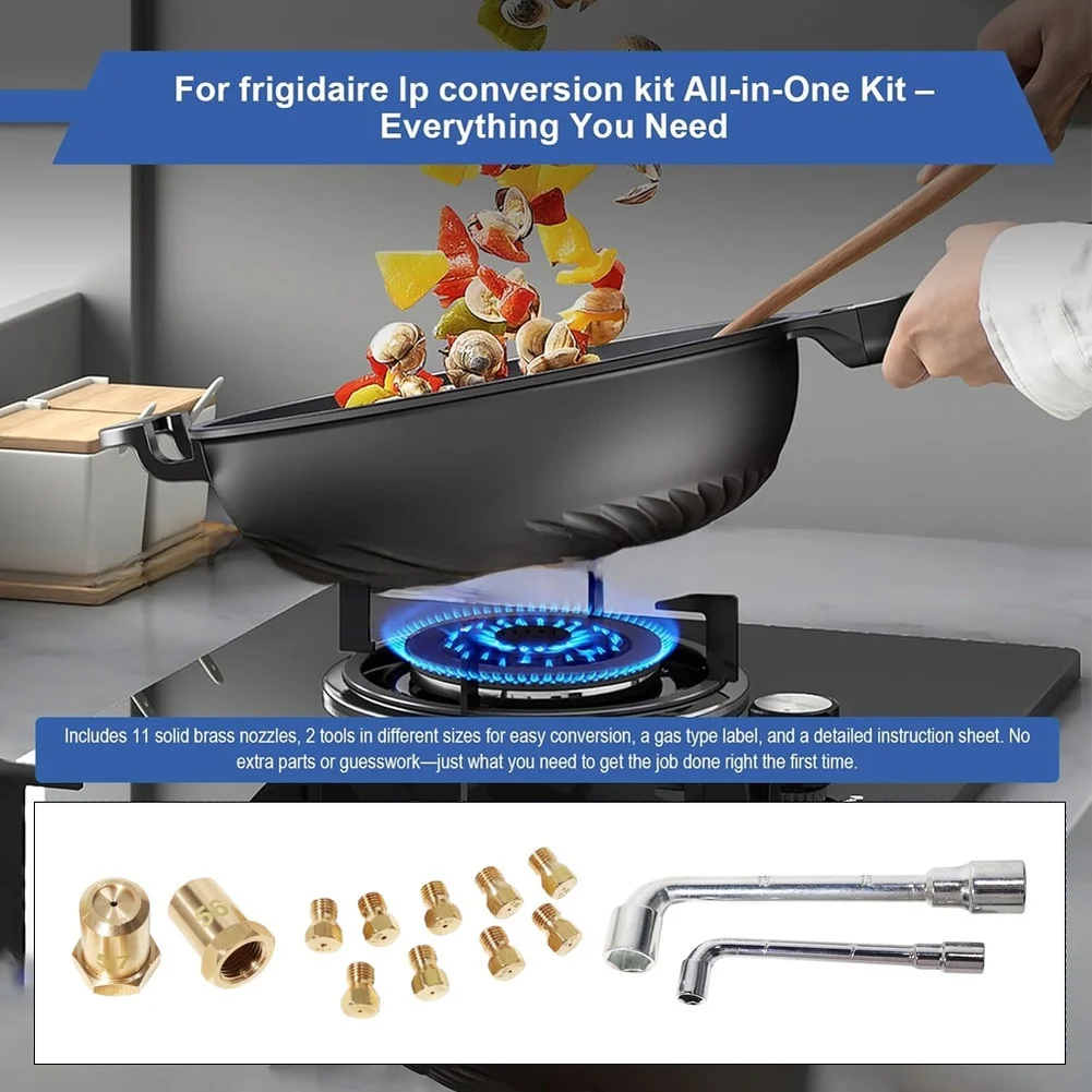 LP4 LP5 Propane Conversion Kit 11 Piece Set With Hex Wrenches For Dryer For Hassle-free Setup And Conversion.