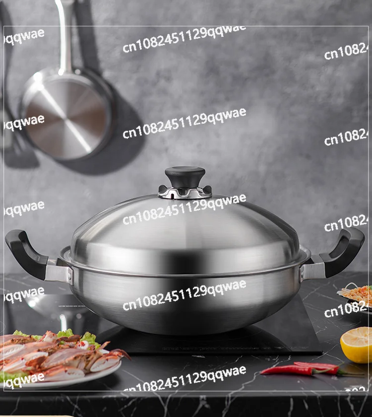 

New Titanium Stainless Steel Grade Emperor Pot Non Anli Frying Pot 316L Stainless Steel Waterless Hot Pot