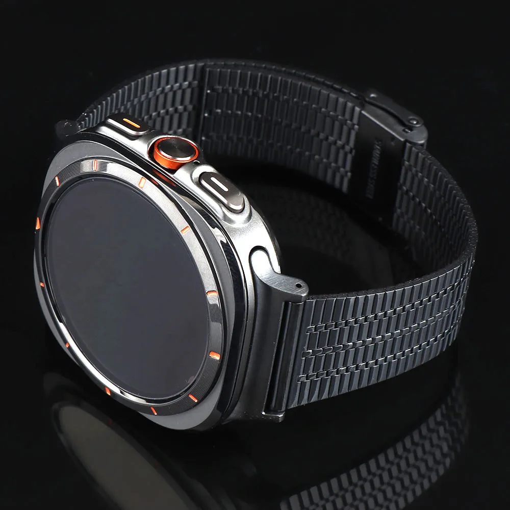 Doppelte Sicherheitsschnalle Edelstahlband für Samsung Galaxy Watch 8 8Classic Ultra 2 Armband Galaxy 8 40/44mm 46mm 47MM