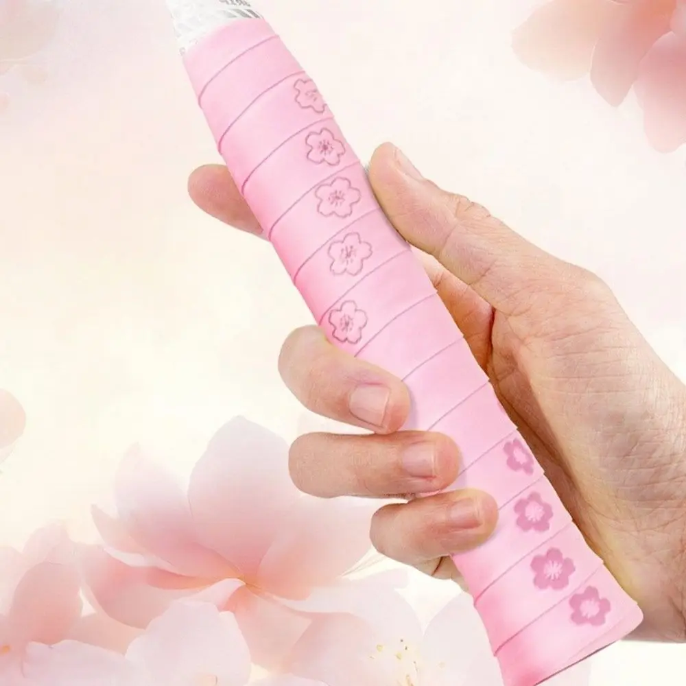 

PU Badminton Handle Wrap Tape Non-slip Sweat-absorbent Fishing Rod Grip Tape Print Shock-absorbing Tennis Handle Tape