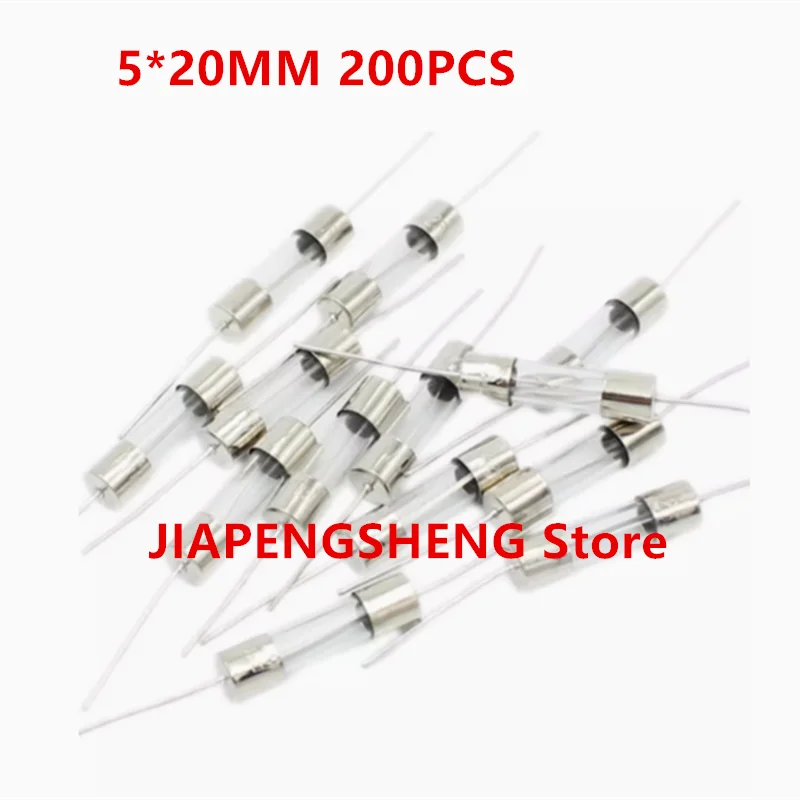 200PCS  3 * 10mm glass fuse with lead pins/250V fast melting tube 1A ,2A ,3,A 4A, 5A, 6A,10A