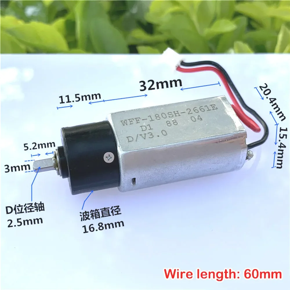 Mini 180  Planetary Gear Motor DC 1.5V-4V 3V 3.7V 1700RPM High Speed D-Shaft  Plastic Gearbox Mute Motor Models Car Boat Robot