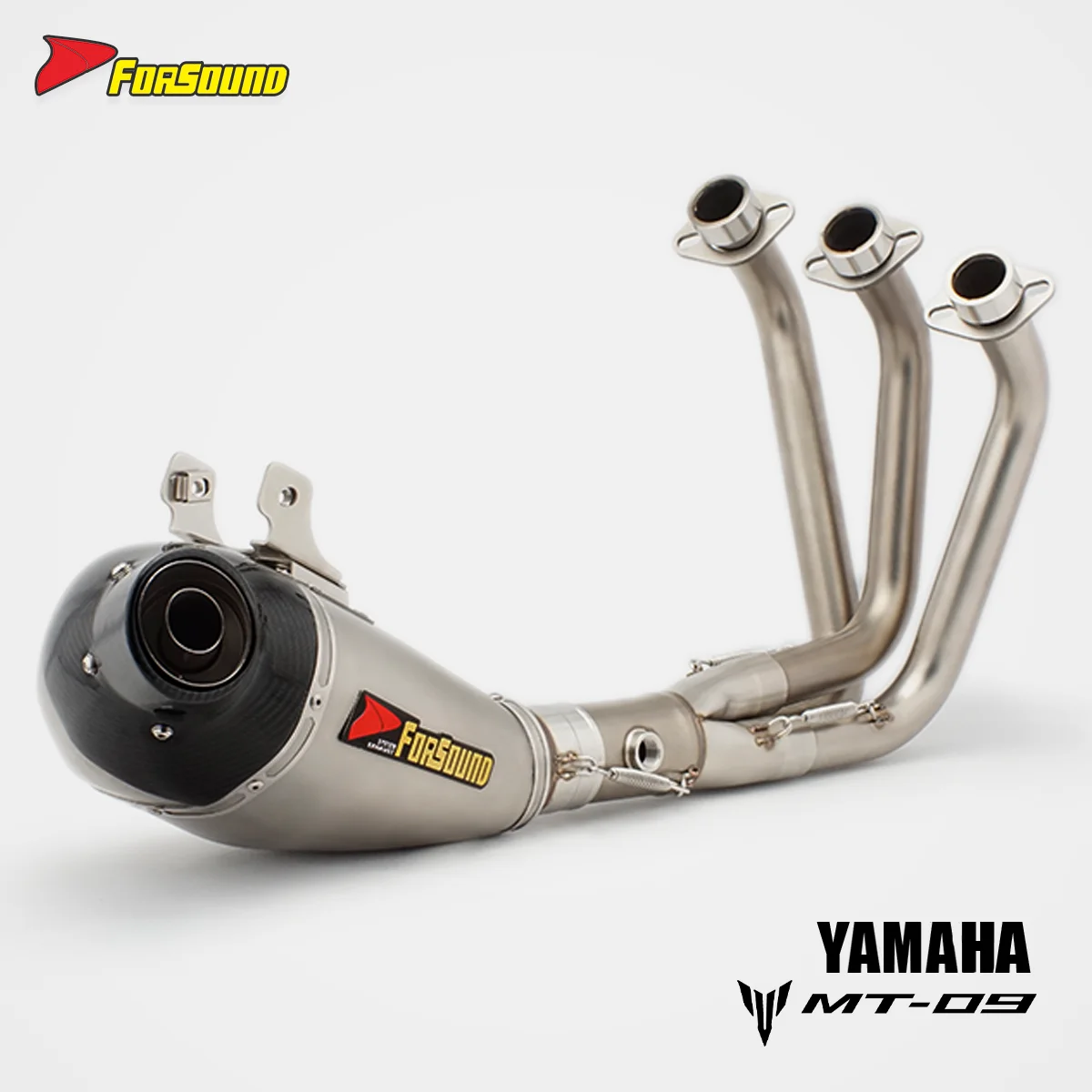 RS For YAMAHA MT09 Tracer 9 GT XSR900 2014-2020 Muffler Underside Exhaust Oxygen Sensor Port Full System Perfect Fit