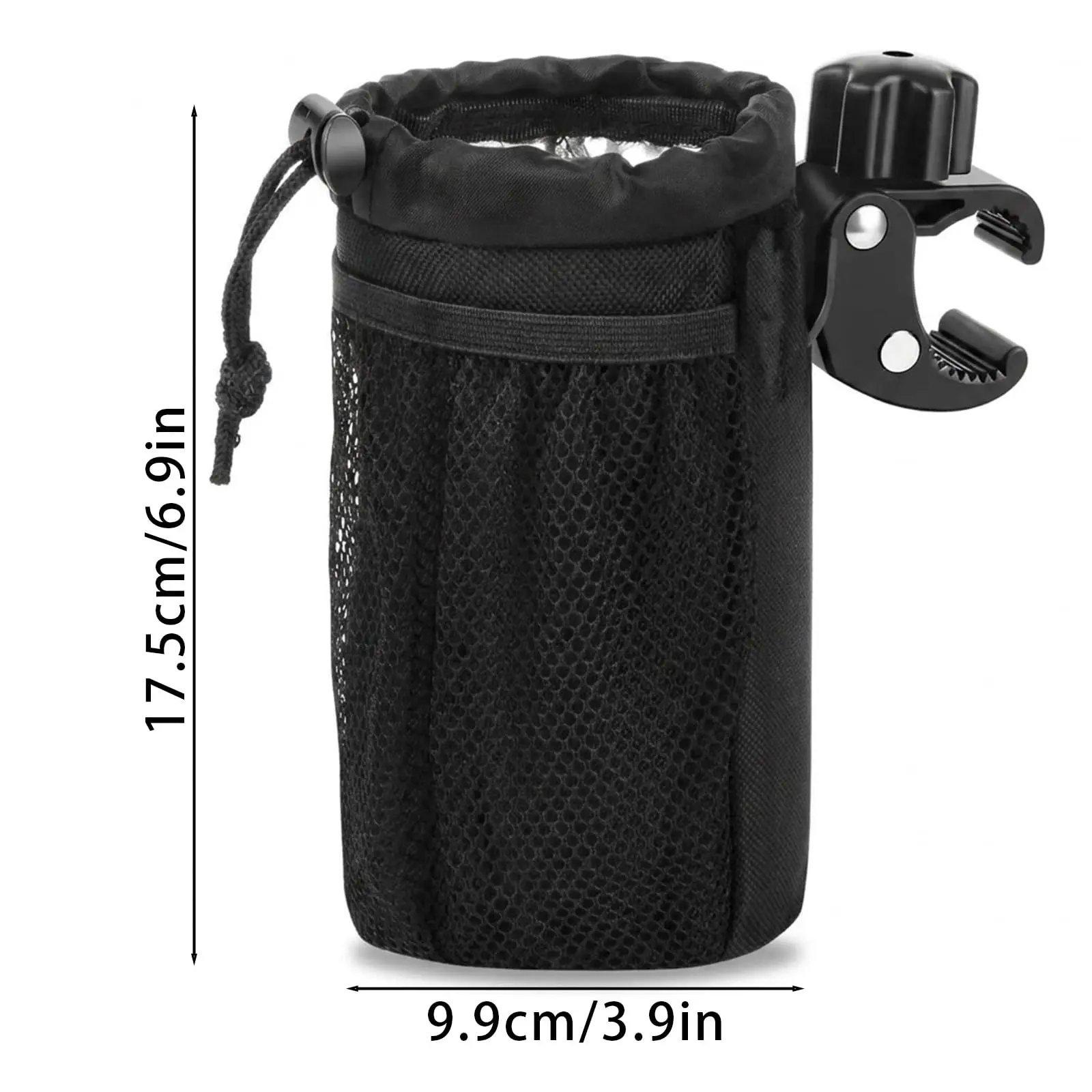Cup Holder for Bike Scooter and Wheelchair Water Bottle Holder for UTV/ATV Walker Secure Convenient Drink Carrier