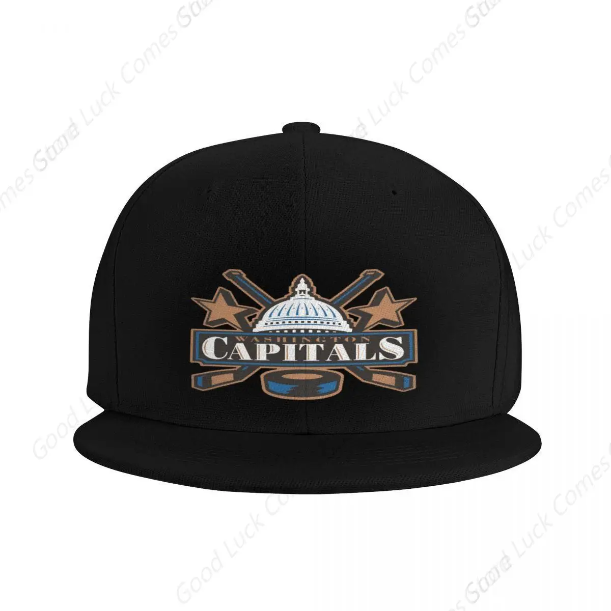 Capitals Baseball Hat Flat Brim Bill Fitted Closure Full Close Hip Hop Basketball Tennis Golf Football Hiphop Outdoor Tourist Sp