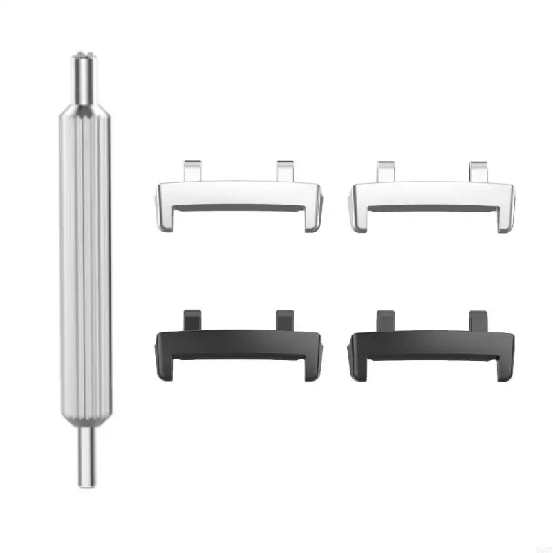 

Stainless Steel Watch Band Adapter Clasp Connectors for 22mm Straps R58A