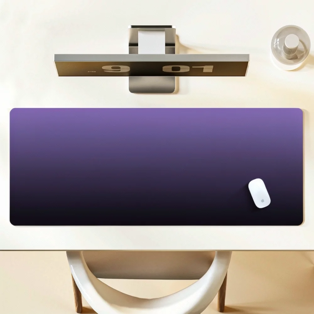 Gradient Color Gaming Desk Pad Large Mousepad Anti Slip Rubber Office Keyboard Mat Workspace Protector Custom Logo