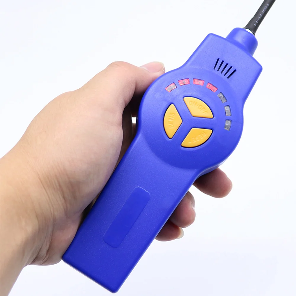 DSA-200 Detector de fugas de refrigerante para aire acondicionado, instrumento de detección de fugas de nieve y freón