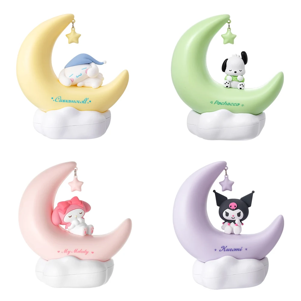 

MINISO Sanrio Night Light Table Lamps Cinnamoroll Kuromi Pochacco Cartoon Cute Warm Soft LED Luminous Ornament Kid Birthday Gift