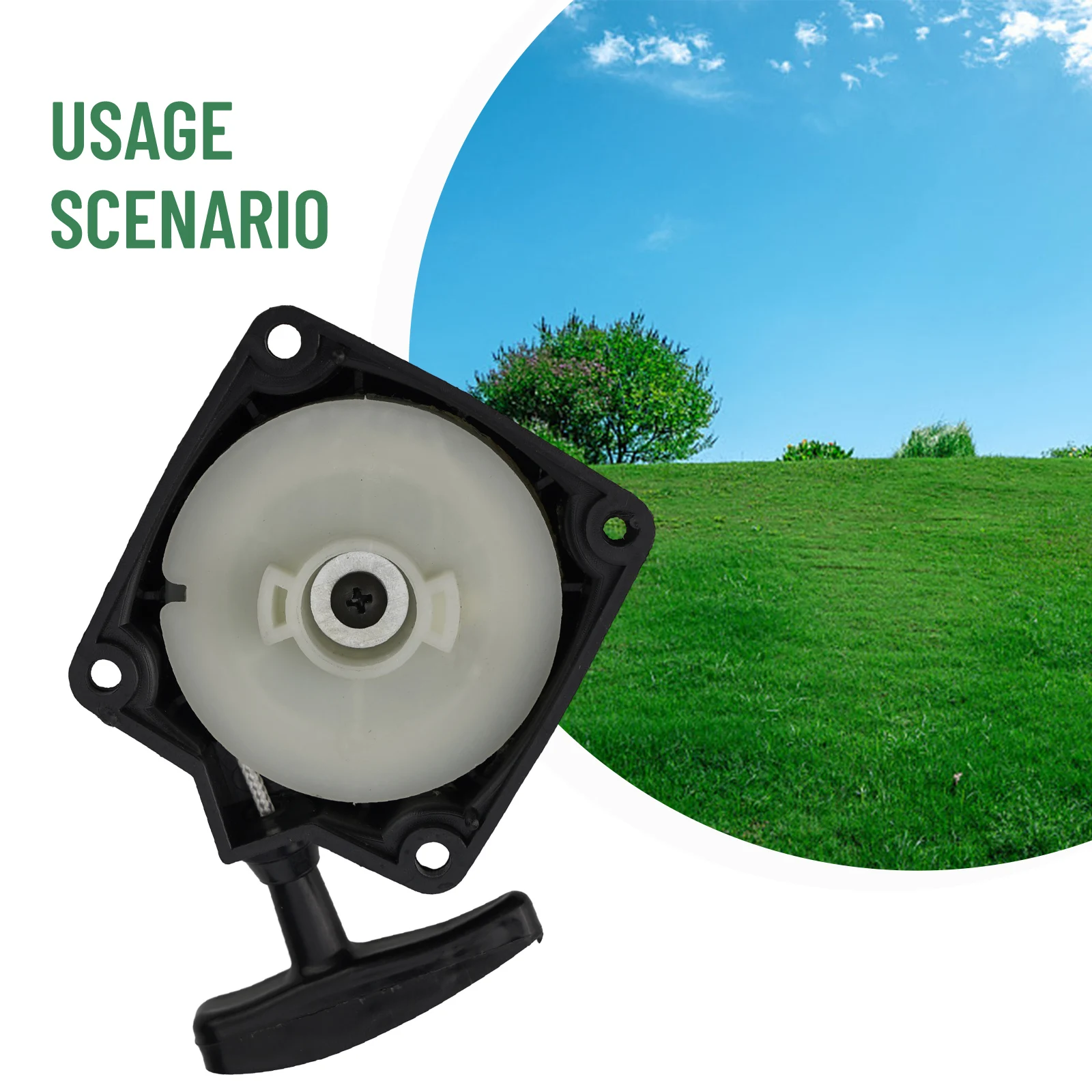 Replacement Recoil Starter Assembly Fits CG330 Hedge Trimmer Brush Cutter Compatible with CG430 and Similar Pruning Shears