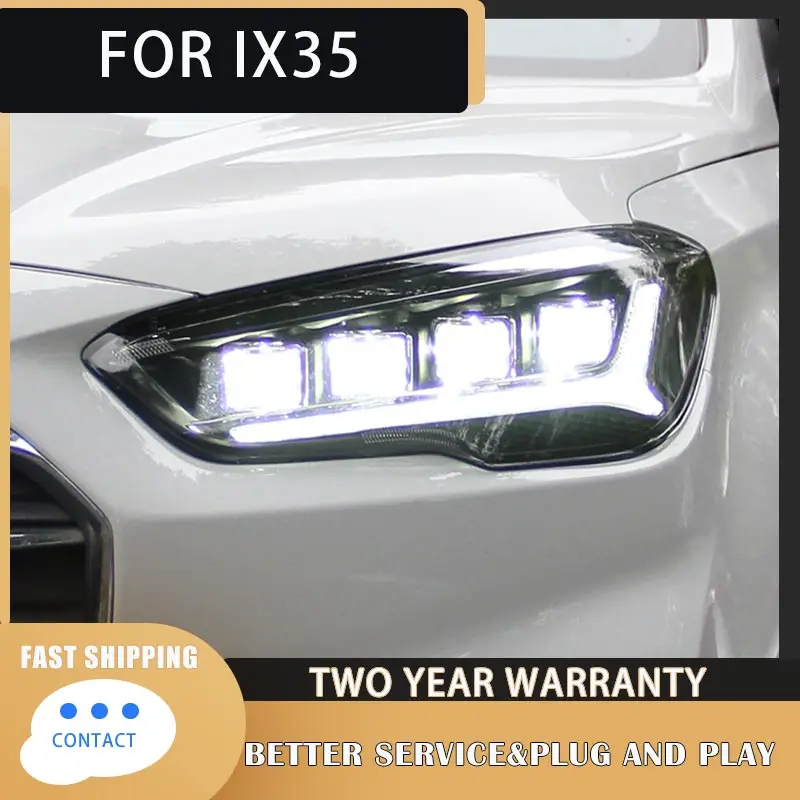 

Автомобильные фары для Hyundai IX35 светодиодные фары 2018-2020 IX35 фары Drl линзы проектора автомобильные аксессуары