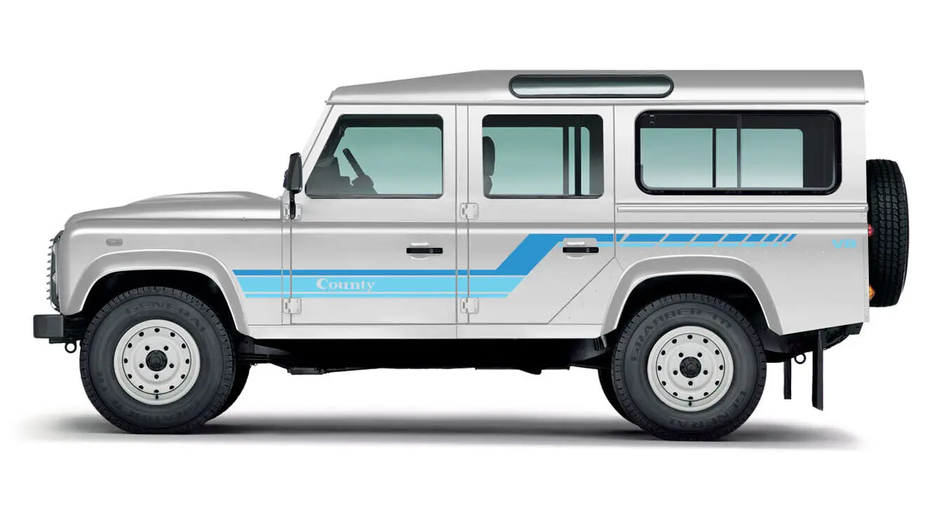 ملصق سيارة لاند روفر ديفيندر 110 1984-1986 تعديل مظهر الجسم موضة رياضية ملصق حائط من الفينيل ملحقات الفيلم