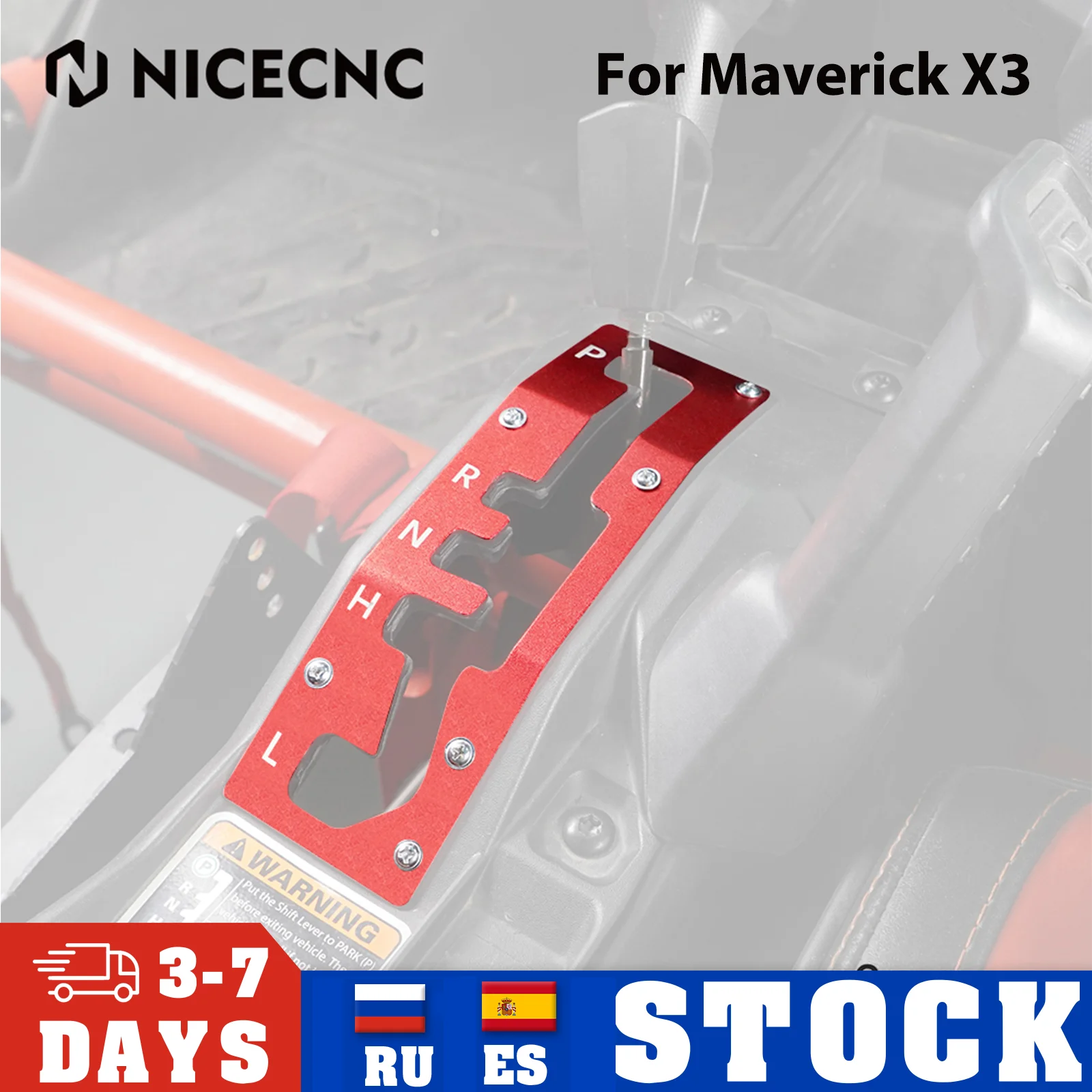 CAN AM Shift Portão Shifter Placa Tampa do painel, protetor de guarda, UTV para Can-Am Maverick X3 Max R 4x4 Turbo DPS 2017-2023 2019