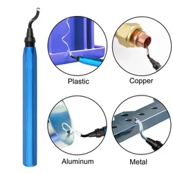 Kit d'outils d'ébavurage de réparation de traitement de bavure en métal, lame d'ébavurage rotative, mèche de routeur fournie, ensemble d'outils d'ébavurage manuels, 15 pièces