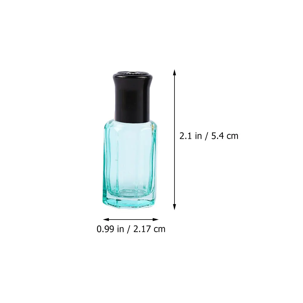 

6Pcs 10Ml Refillable Glass Roller Bottle for Essential Oil Perfume Travel Subpackaging Leak-Proof Portable Dispenser