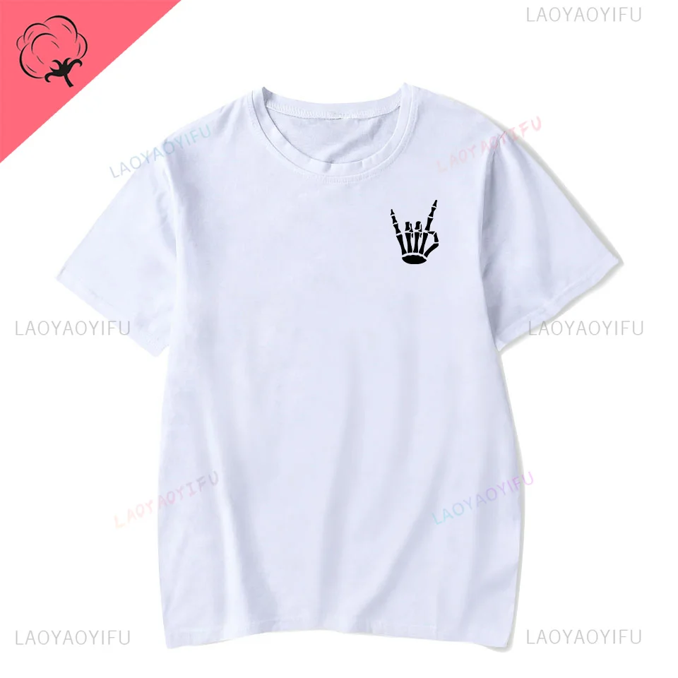 Fun novel rock print fashion street wear fashion casual graphics as a gift summer men women universal short-sleeved T-shirt