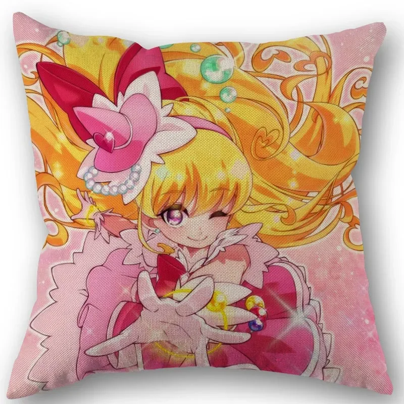 Mahou Tsukai Precure! Pillowcase Home Textile Cotton Linen Fabric 45x45cm One Side Decoration Pillow Covers