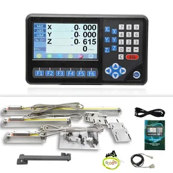 2/3/4 Axis Digital Dro Readout Kit for Milling Machine  with 4pcs Linear Scale  IP55 Sealing Protection