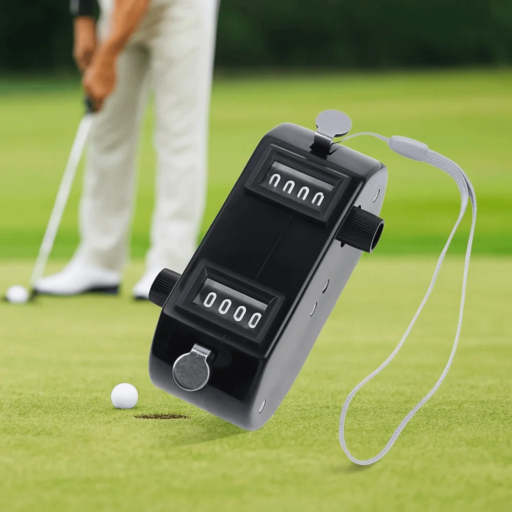 New Portable Bidirectional Counter Hand Lightweight Two-way Clickers Black Counter for Golf Score Keeper