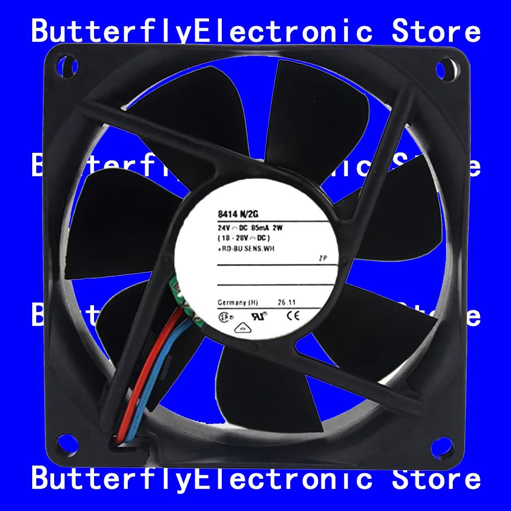 新しいオリジナル-8414n-2g-24vdc-2w-冷却ファン-8025-80-80-25mm