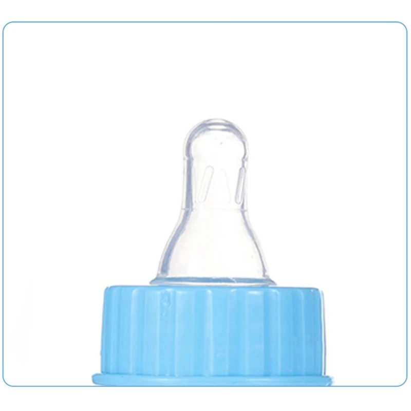 Q0KB Baby Milk Bottle Mini Size Newborn Bottle Infant Pet Wide Neck Bottle with Lid