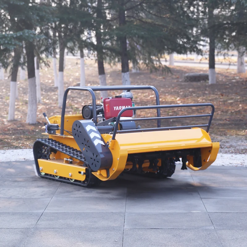 Customized Top Rc Flail Mower Remote Control Automatic Robotic Lawn Mower Mulcher Machine for Grass Cutter flail mower