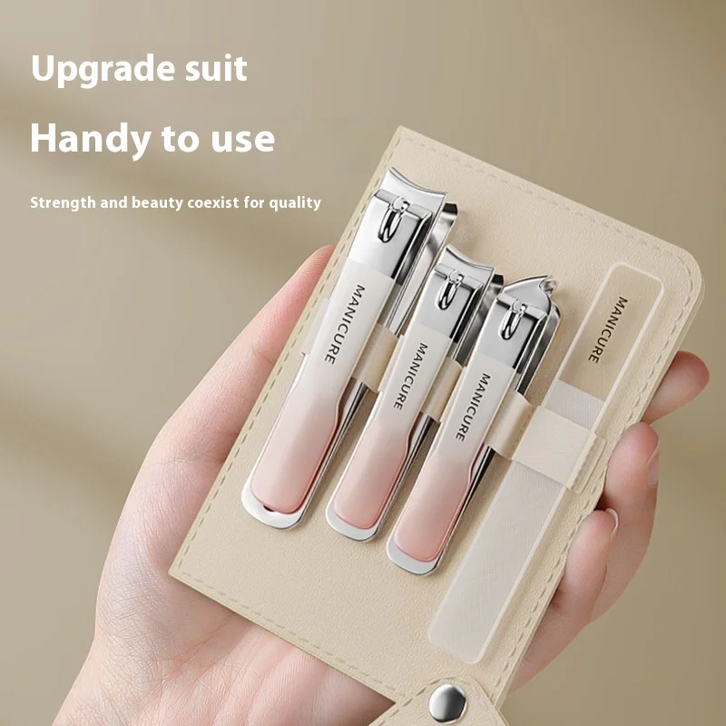 졸업 된 손톱깎이 세트 4/10pcs 휴대용 손톱 가위 손톱 펜치 네일 케어 키트 재고 있음
