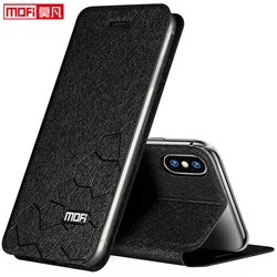 flip case for xiaomi mi mix2s case xiaomi mix2s cover tpu back book leather luxury silicone kickstand mofi mix2s full coverage