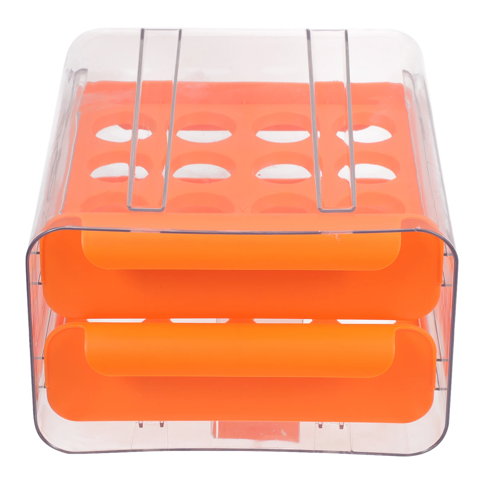 

1 pc Plastic Storage Box Large Capacity Refrigerator Fruit Vegetable Holder Easy Access Organized Double Layer Food Tray