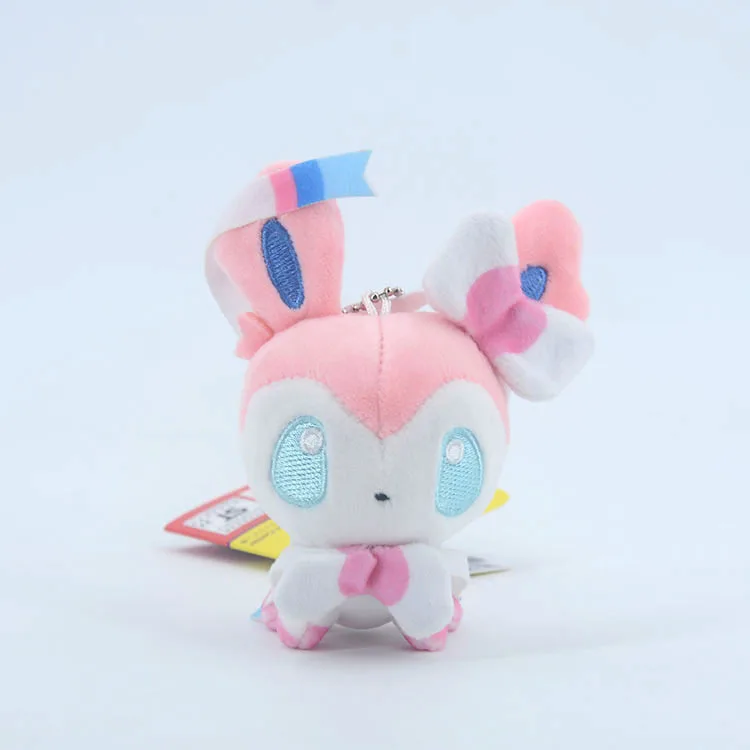 Pokemon Eevee Stuffed Plush Doll Q Version Sylveon Eeveelution Glaceon Leafeon Umbreon Espeon Jolteon Vaporeon Pet Elves Gift