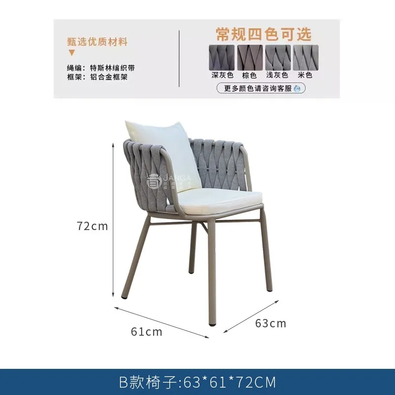 Leisure Garden Courtyard Table and Chair Outdoor Villa Terrace Rock Slate Long Table Hotel Homestay