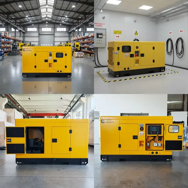 1/3 Phase 40kw 50 Kva Silent Generator with Remote Start 60Hz Frequency 230V/240V/480V Rated Voltage