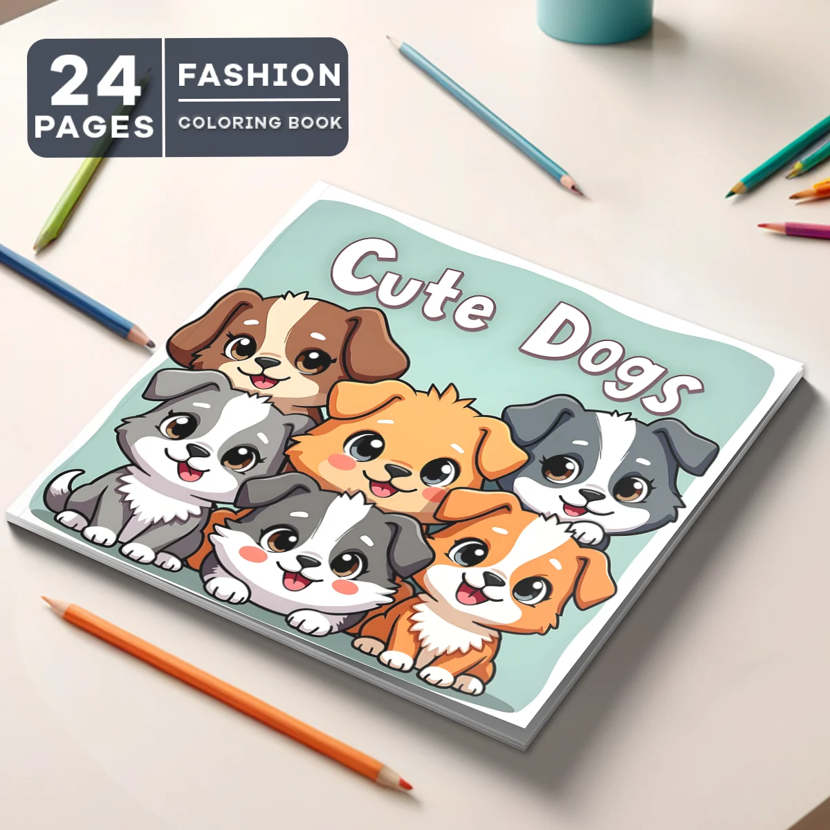 Anti Anxiety Cute Dogs Coloring Book for Adults Stress Relief DIY Painting Drawing Art Activity Book Perfect Gift for Relaxation